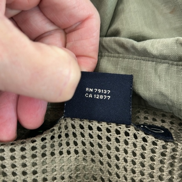 ExOfficio Shirt Mens Medium Green Long Sleeve Button Up Fishing Outdoor Pockets - Picture 15 of 15